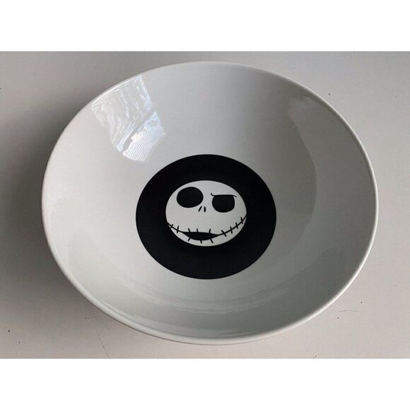 Nightmare Before Christmas Jack Skellington And Zero Ceramic Large Serving Bowl - Picture 9 of 12